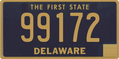 DE license plate 99172