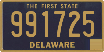 DE license plate 991725