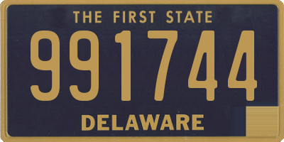 DE license plate 991744