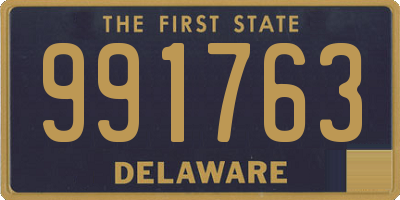 DE license plate 991763