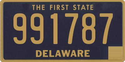 DE license plate 991787