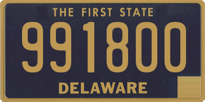 DE license plate 991800