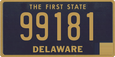 DE license plate 99181