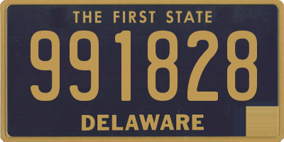 DE license plate 991828