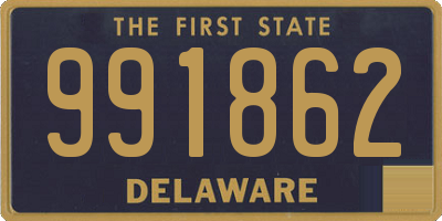 DE license plate 991862