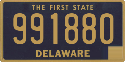 DE license plate 991880