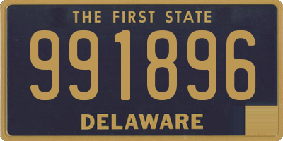 DE license plate 991896