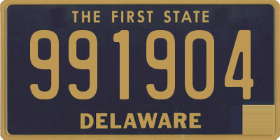 DE license plate 991904