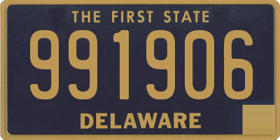 DE license plate 991906