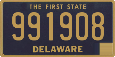 DE license plate 991908