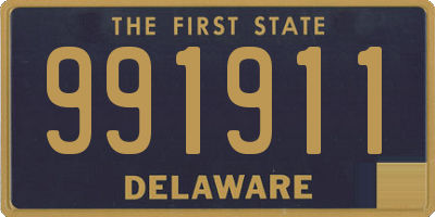 DE license plate 991911