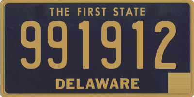 DE license plate 991912