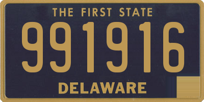 DE license plate 991916