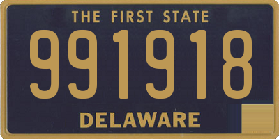 DE license plate 991918