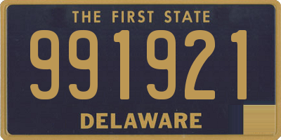 DE license plate 991921