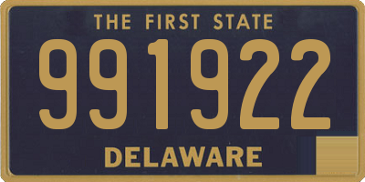 DE license plate 991922