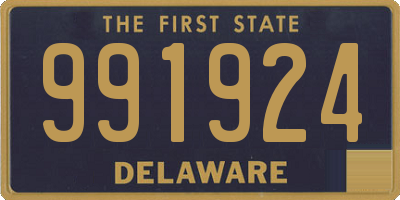 DE license plate 991924