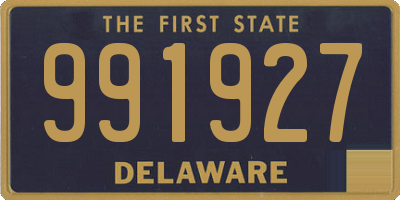 DE license plate 991927