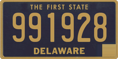 DE license plate 991928