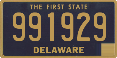 DE license plate 991929