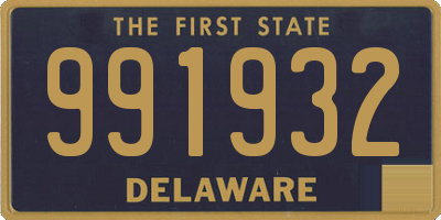 DE license plate 991932