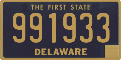 DE license plate 991933