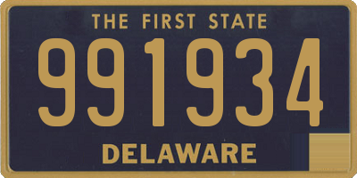 DE license plate 991934