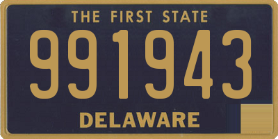 DE license plate 991943