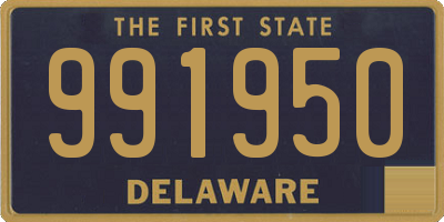 DE license plate 991950