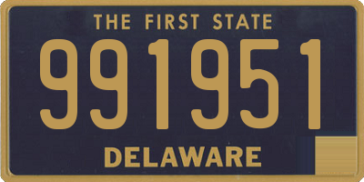 DE license plate 991951