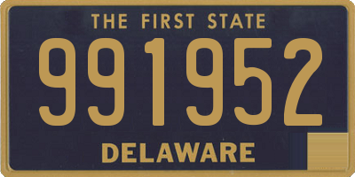 DE license plate 991952