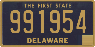 DE license plate 991954