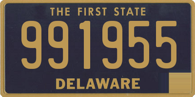 DE license plate 991955