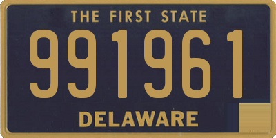 DE license plate 991961