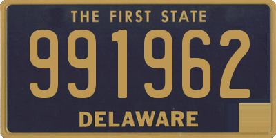 DE license plate 991962