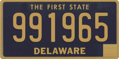 DE license plate 991965