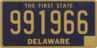 DE license plate 991966