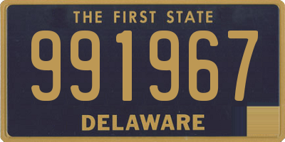 DE license plate 991967