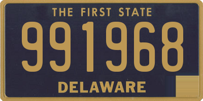 DE license plate 991968