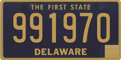 DE license plate 991970