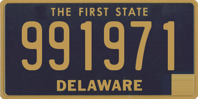 DE license plate 991971