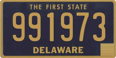 DE license plate 991973