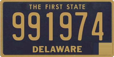 DE license plate 991974