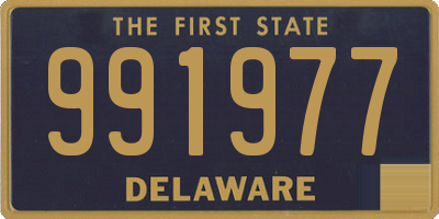 DE license plate 991977