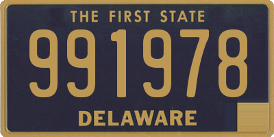 DE license plate 991978