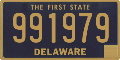 DE license plate 991979