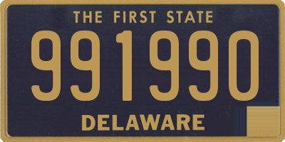 DE license plate 991990