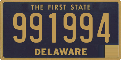 DE license plate 991994