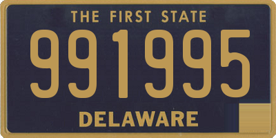 DE license plate 991995