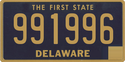 DE license plate 991996